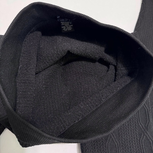 Shosho Fleece Lined Leggings in Black Size Small Medium Knit-Effect - Picture 6 of 7